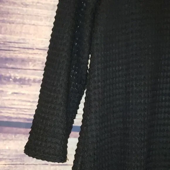 ❤️5/$25  Black Crochet Like Stretch Sheer Sleeves - Picture 2 of 6